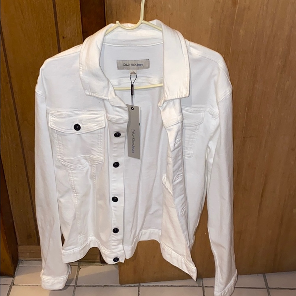 calvin klein denim jacket NWT
